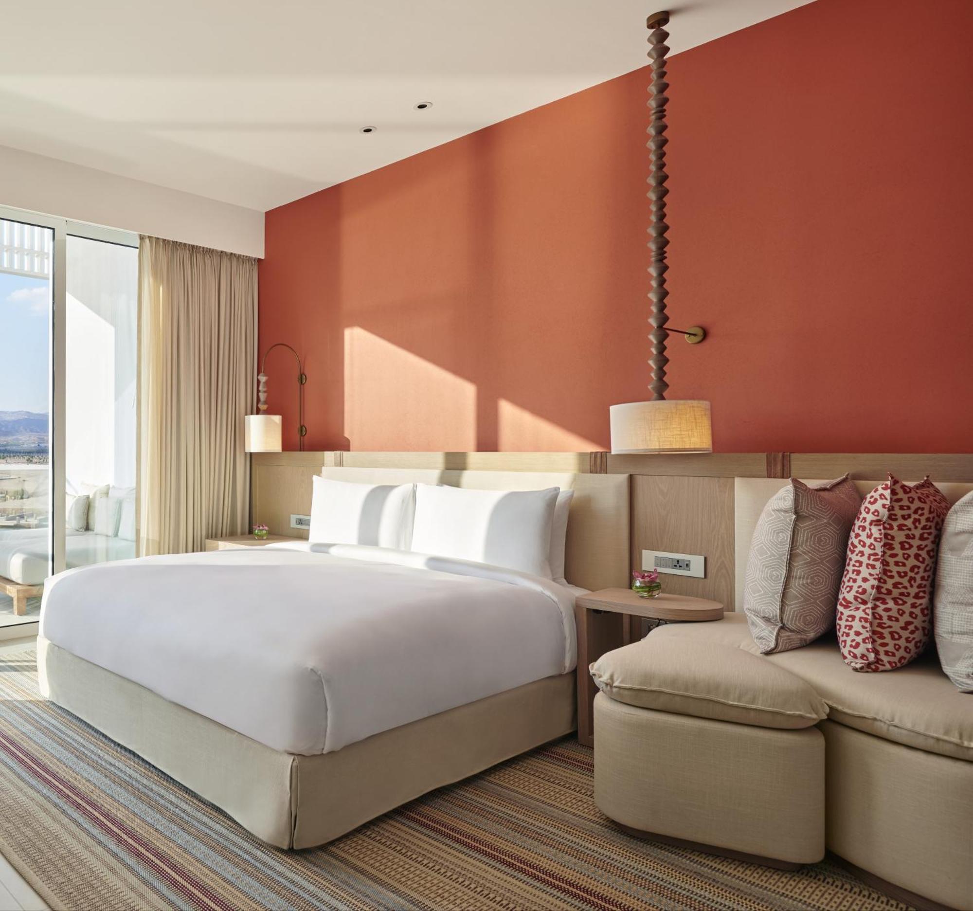 하얏트 리젠시 아카바 아일라 리조트 외부 사진 A bedroom at the hotel